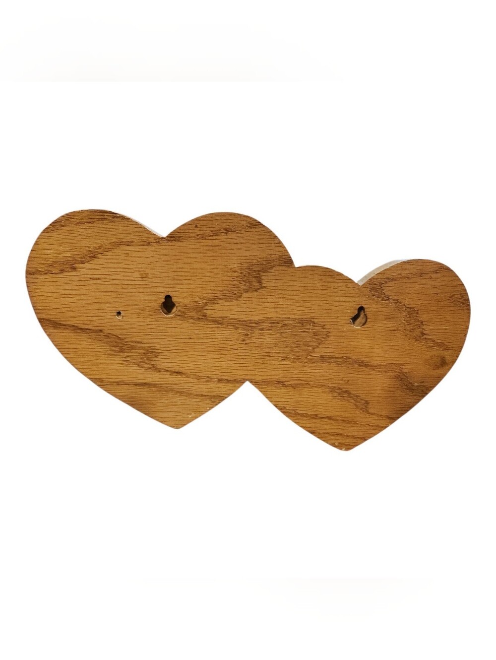 Vintage Wood Wall Shelf two hearts hanging cottagecore country rustic home decor - Picture 4 of 5